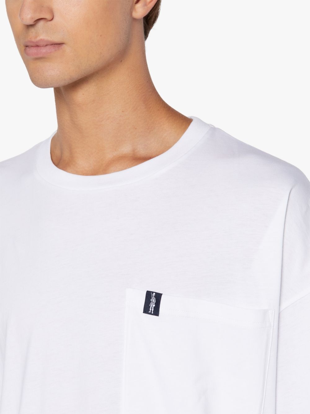 RAIN OR SHINE WHITE COTTON DROP SHOULDER T-SHIRT | GJM-216 - 5