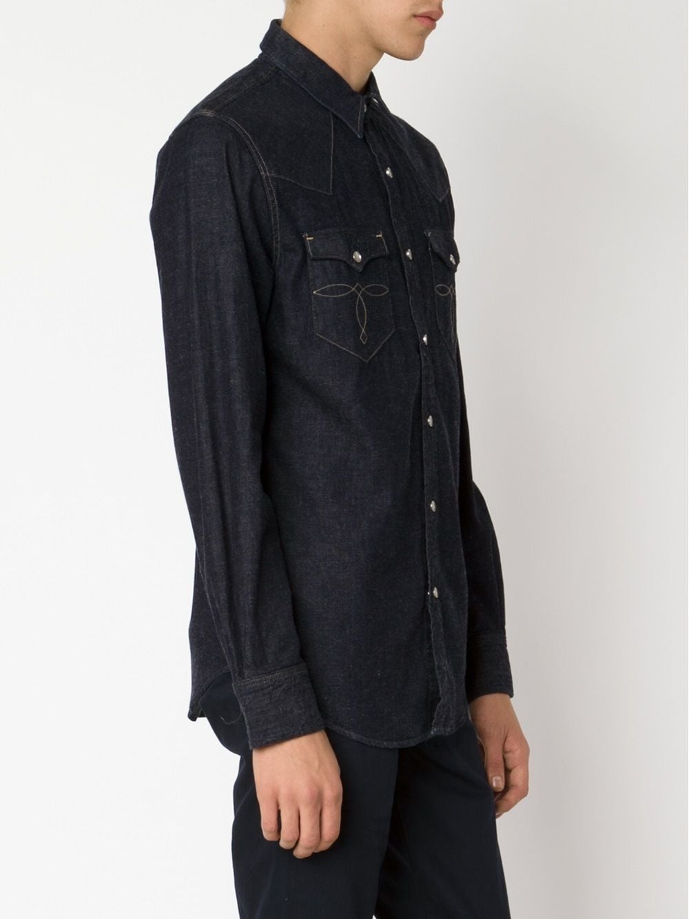 denim western shirt - 3