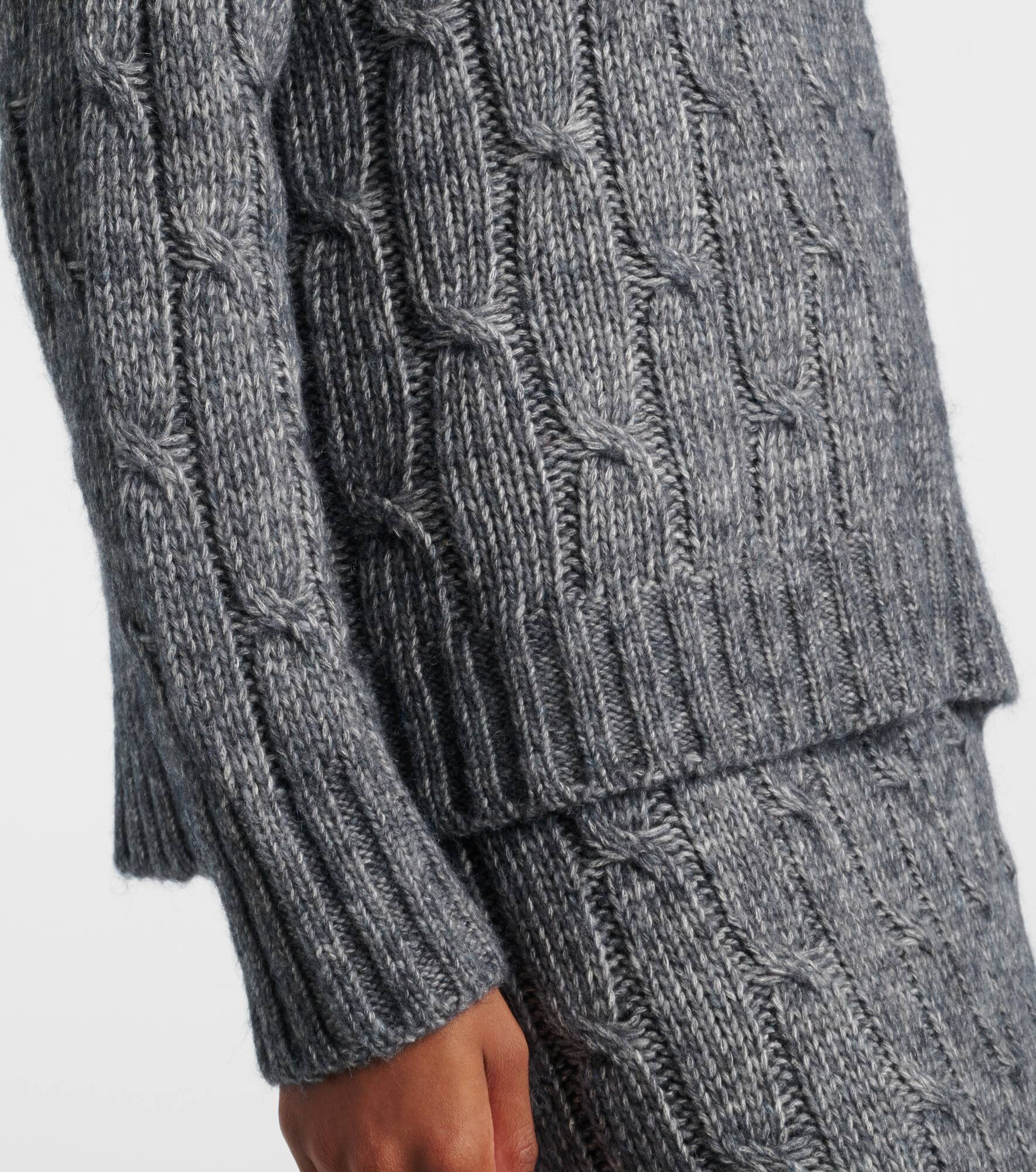 Cotton, alpaca, and wool sweater - 5