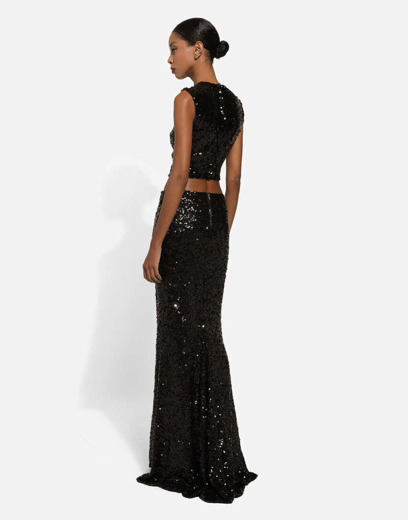 Long sequined mermaid skirt 3