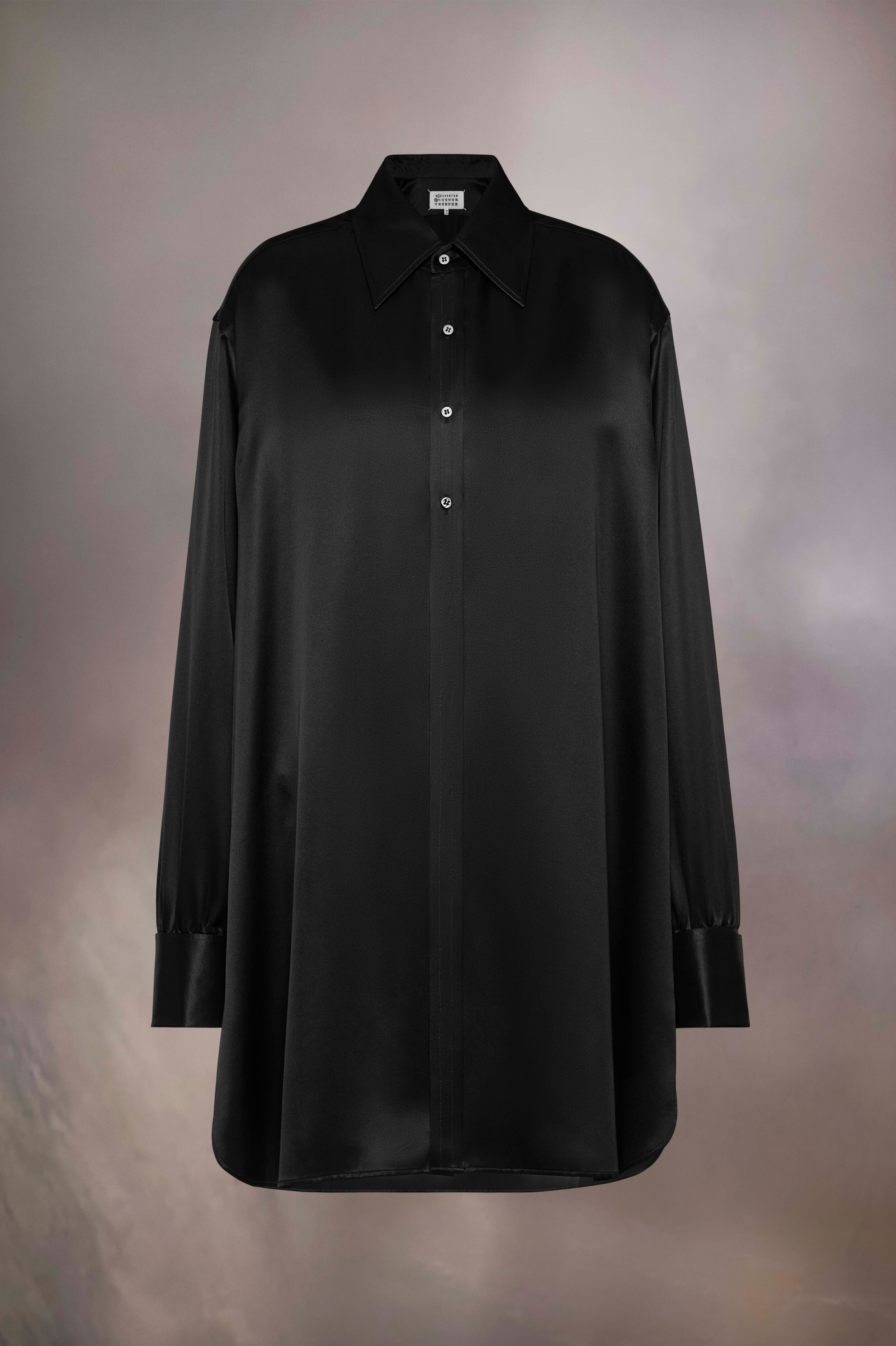 Silk Shirt Dress - 2