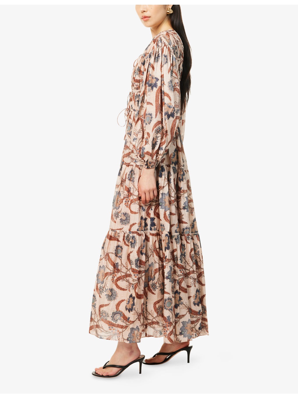 Ascension Floral-Print Cotton Maxi Dress - 3
