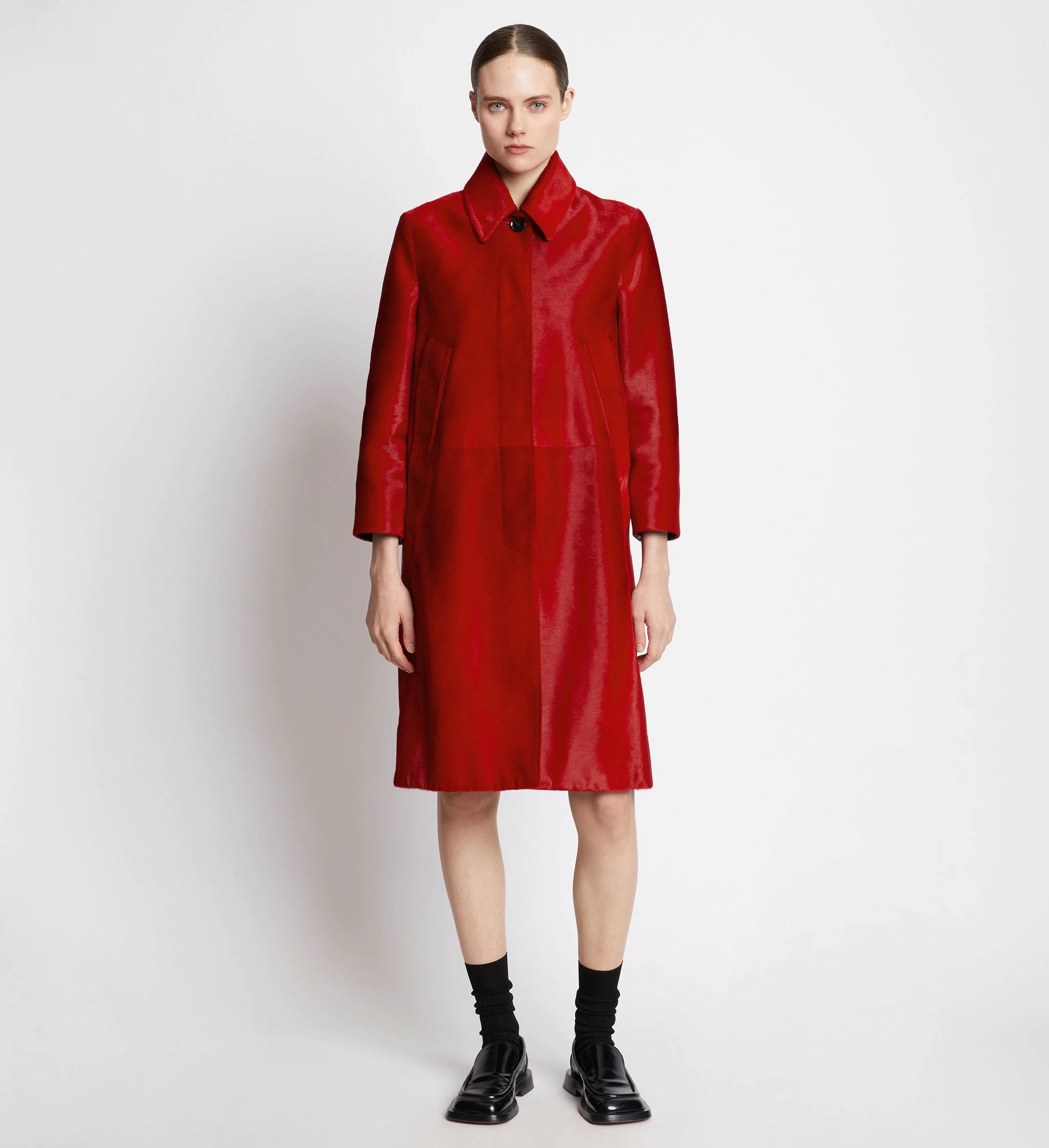 Solid Haircalf Coat - 2