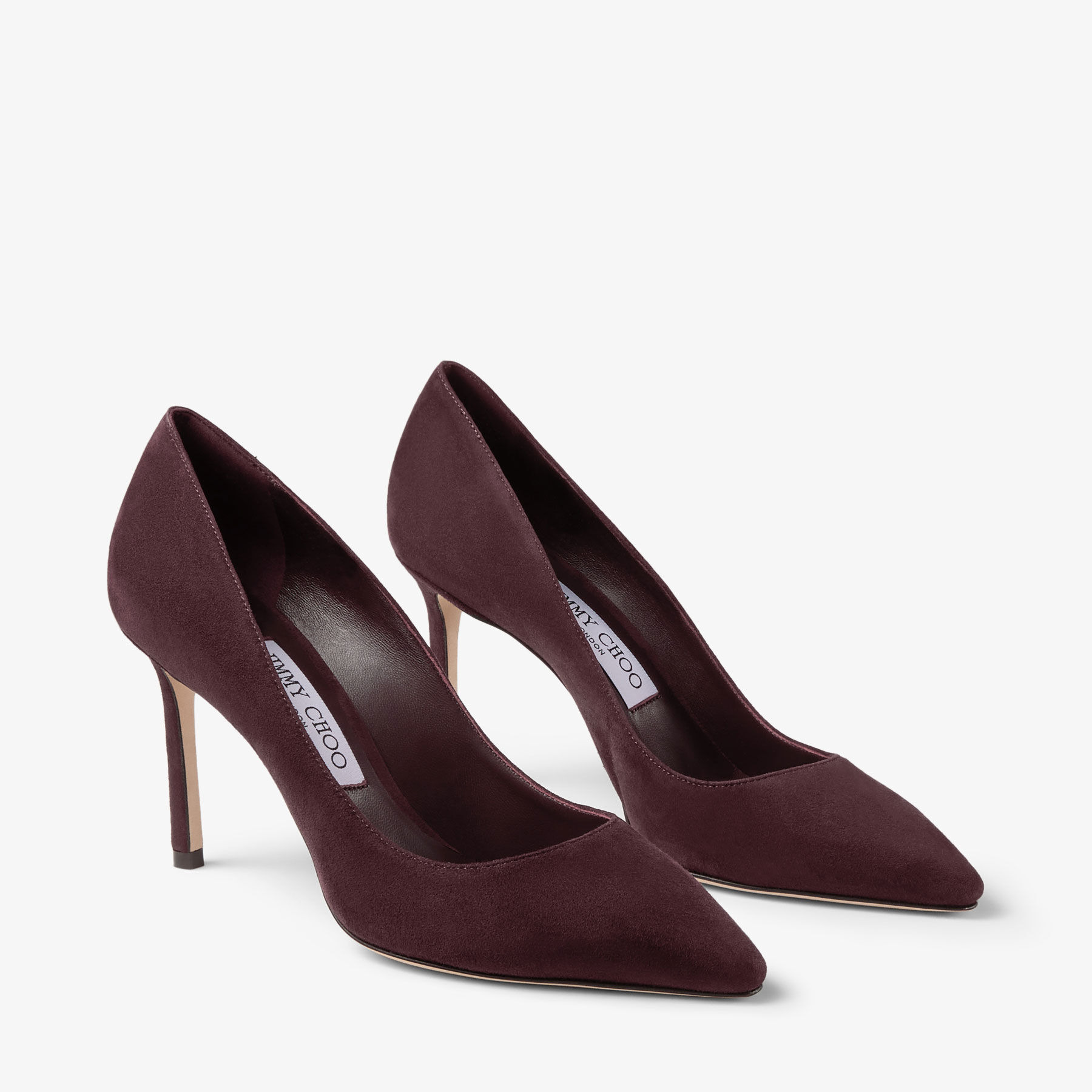 Romy 85
Deep Merlot Tonal Suede Pumps - 2