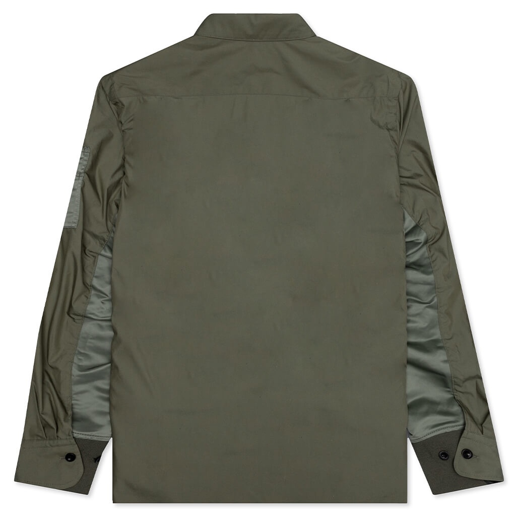 SACAI COTTON WEATHER SHIRT - KHAKI - 2