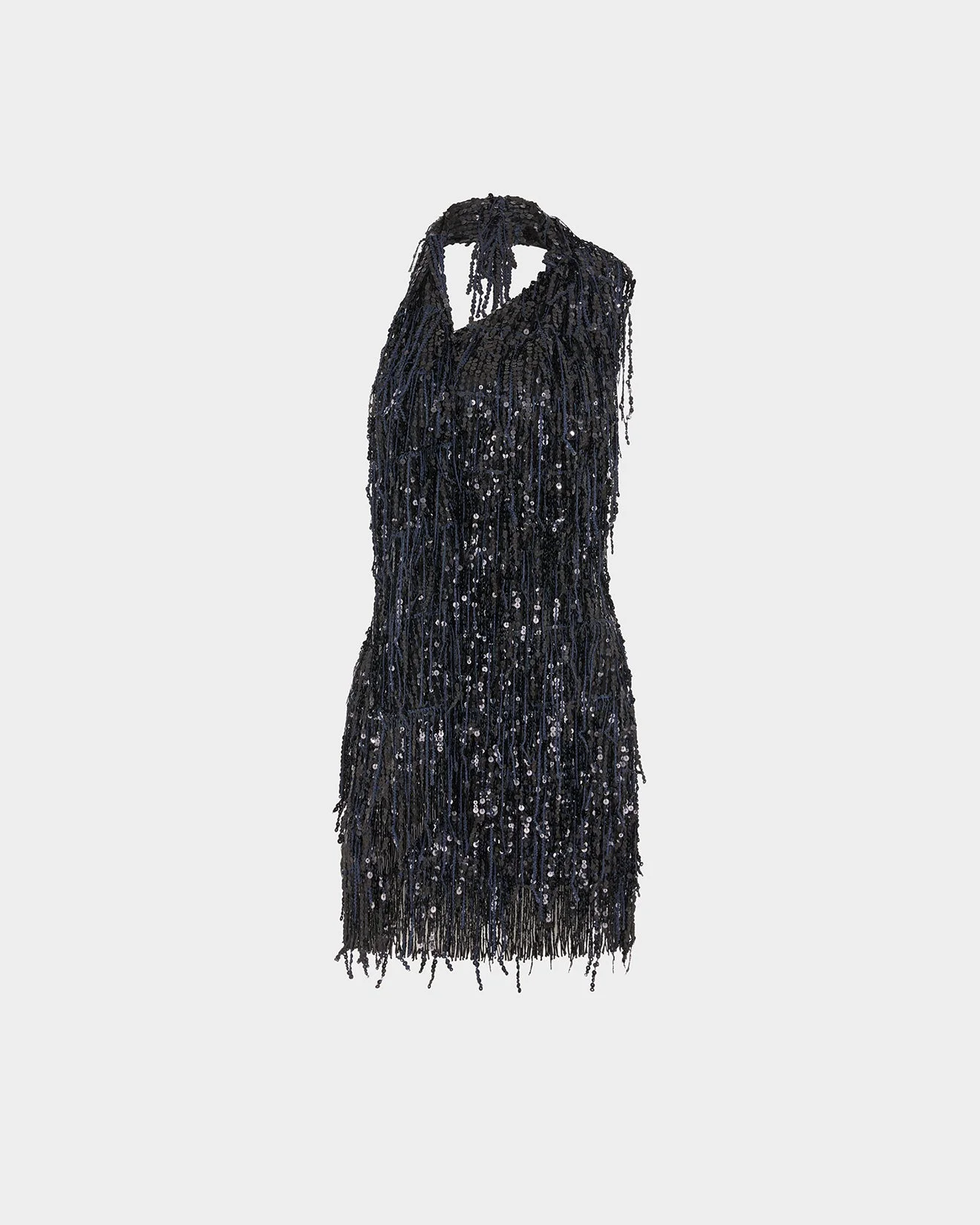 ROIA MINI DRESS IN FRINGE SEQUIN - 1