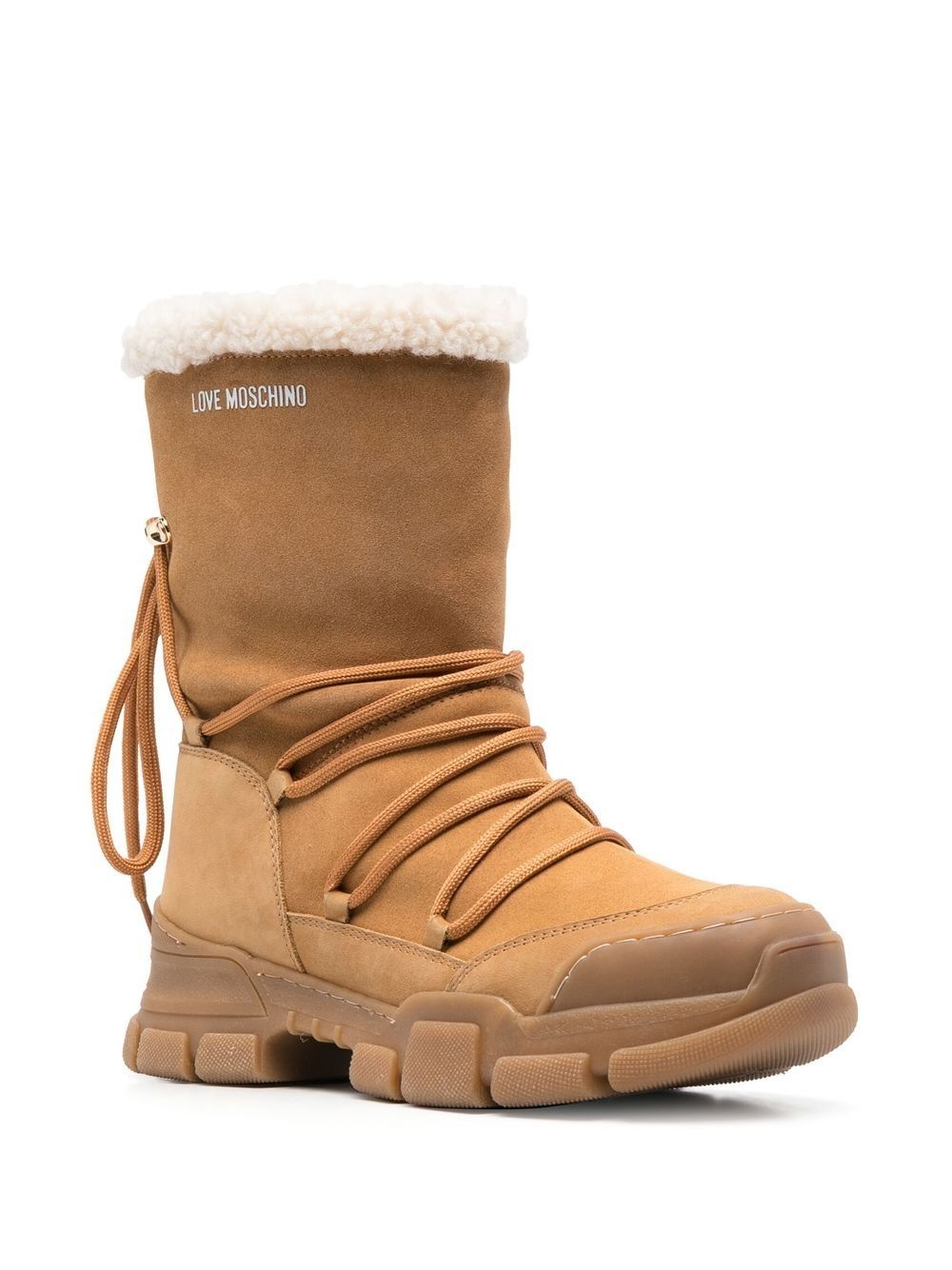 leather lace-up boots - 2