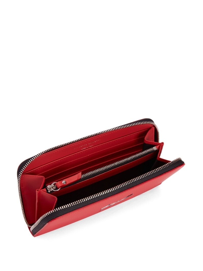 Paula logo-print leather wallet - 4