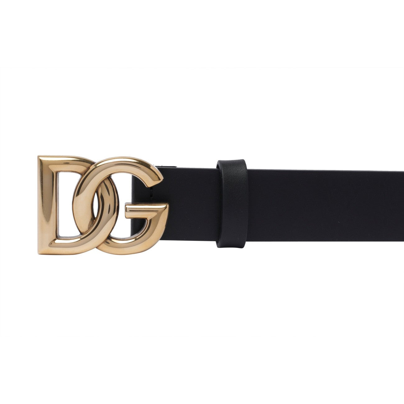 Dolce&Gabbana Men Lux Leather Belt With Logo Buckle - 2