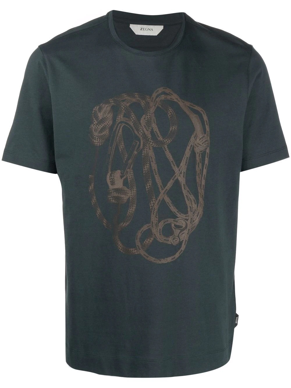 rope-print T-shirt - 1