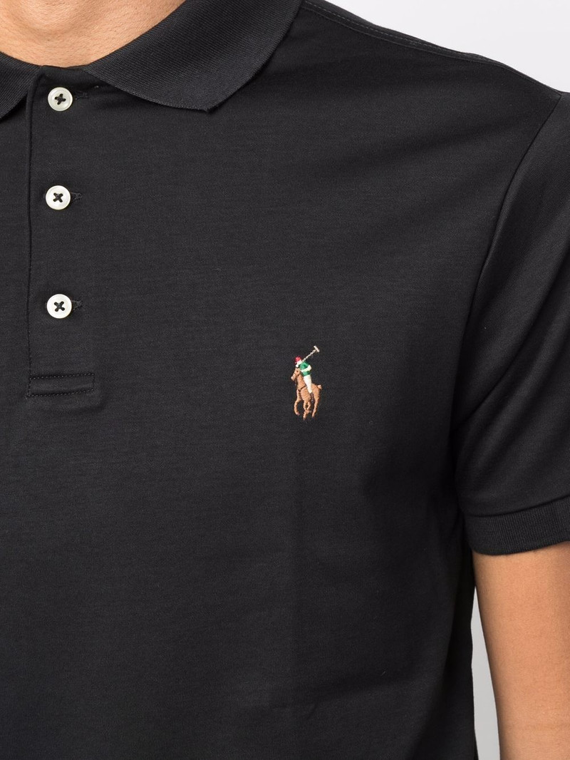 embroidered-logo polo shirt 5