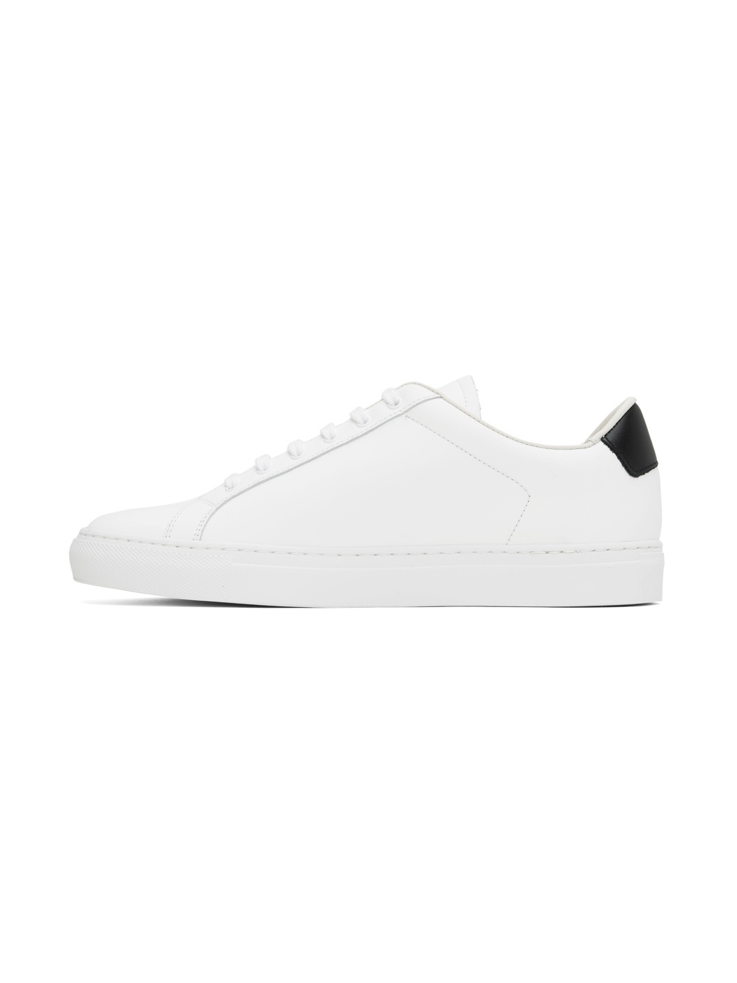 White Retro Classic Sneakers - 3