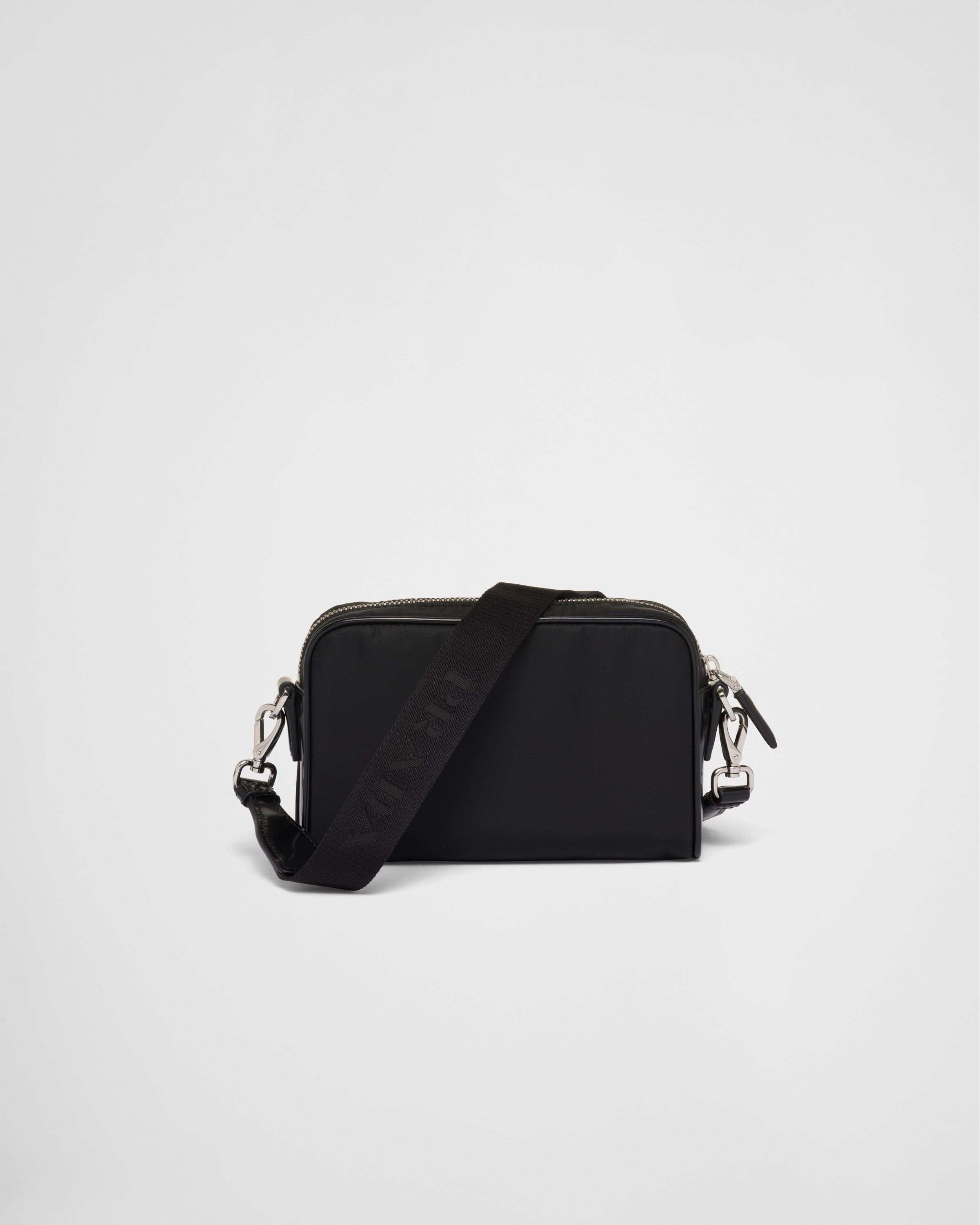 Re-Nylon and brushed leather shoulder bag - 4