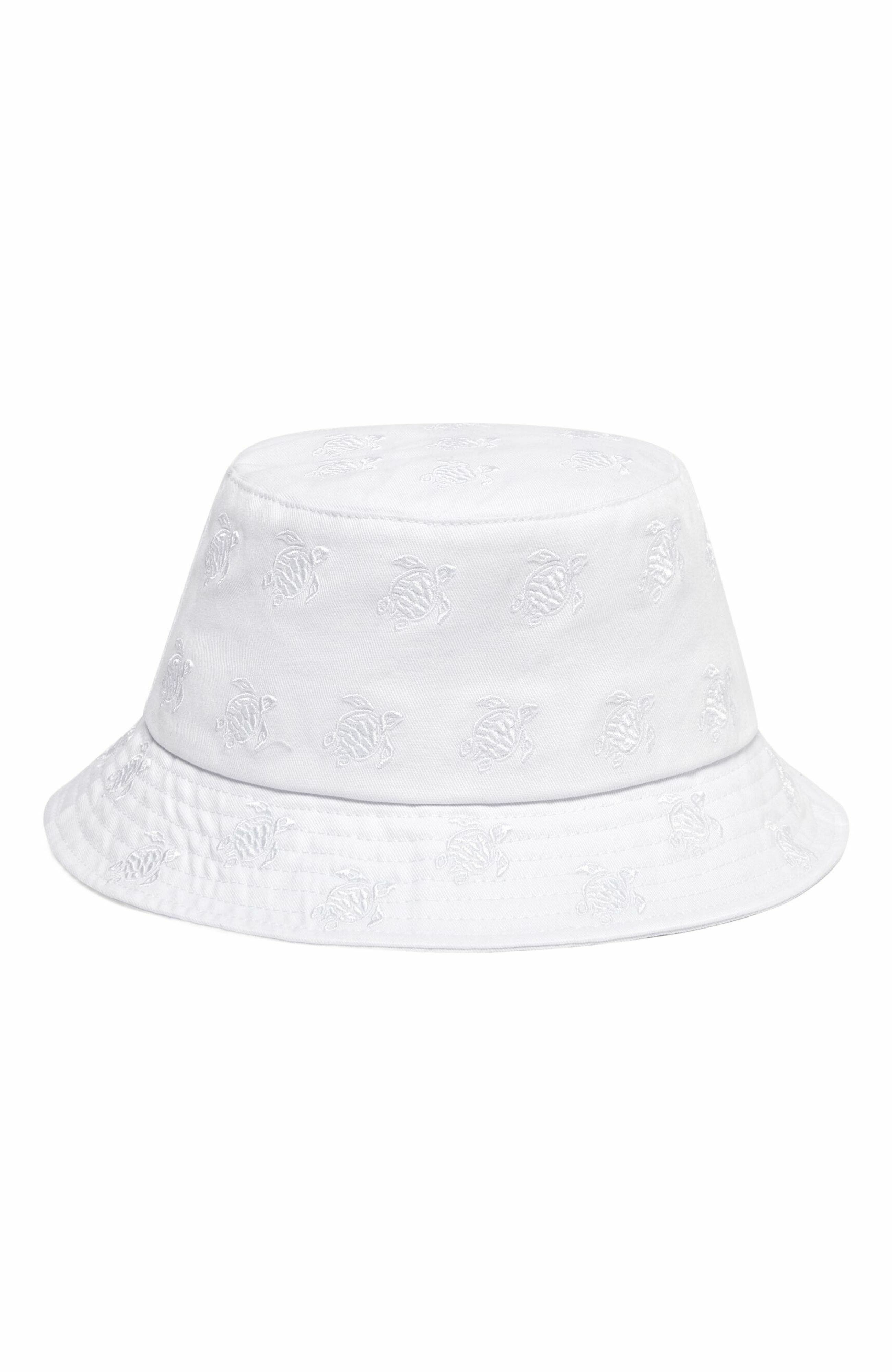 Vilebrequin Embroidered Bucket Hat Turtles All Over in Blanc at Nordstrom - 2