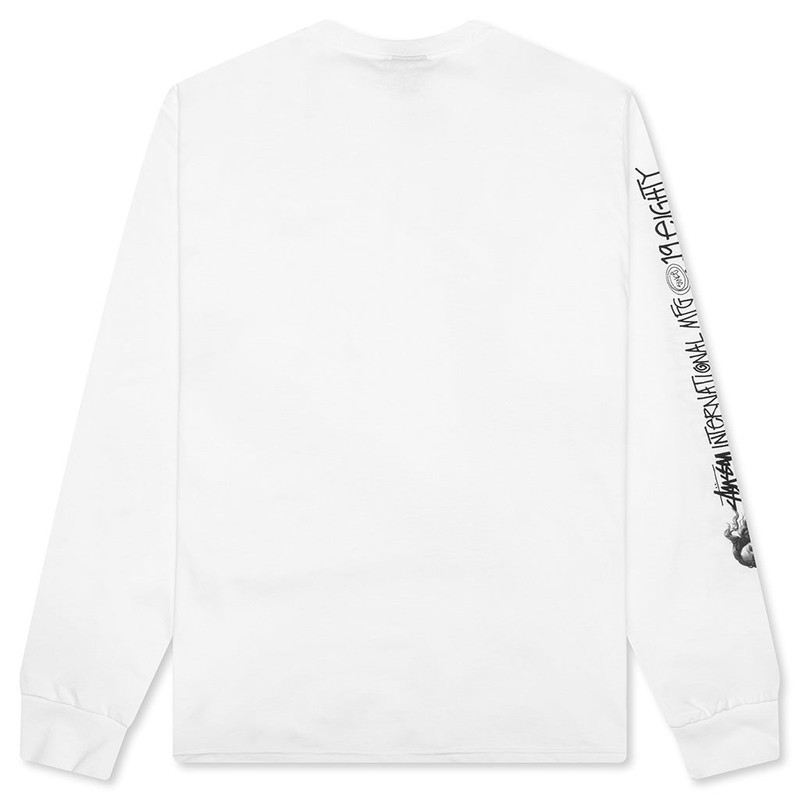 Stüssy LONG HAUL L/S TEE - WHITE outlook