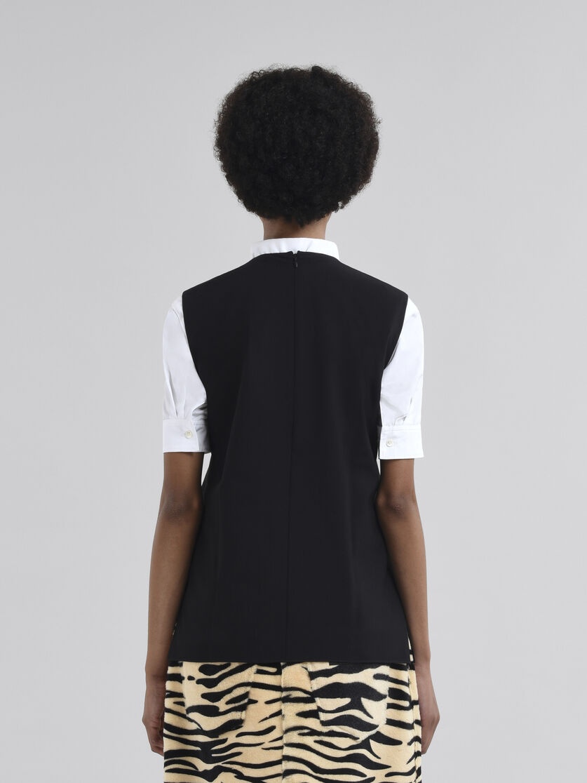 WOOL BLEND TOP WITH MARNI SYMBOL - 3