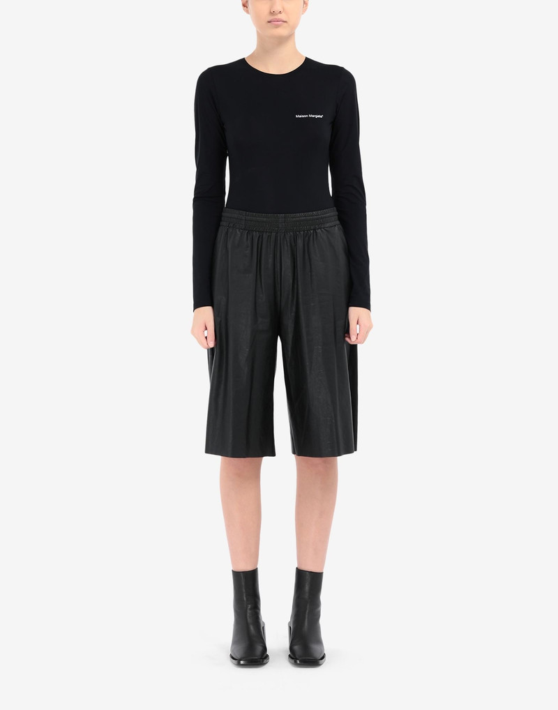 MM6 Maison Margiela Faux leather culottes outlook