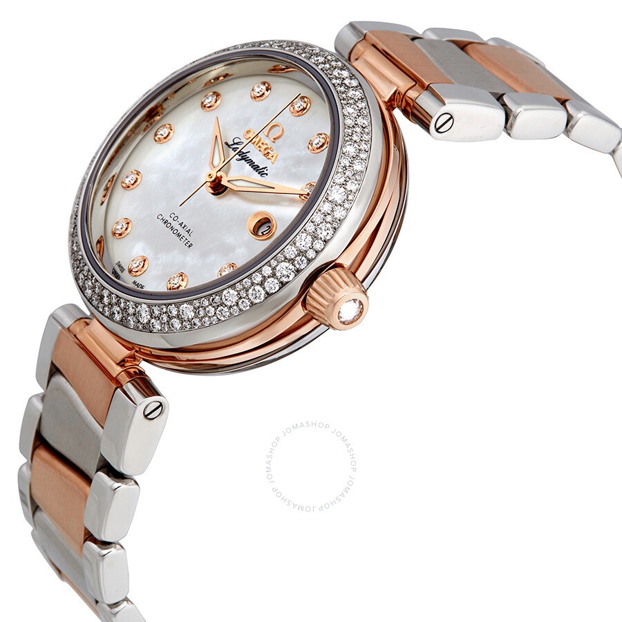 Omega De Ville Automatic Mother of Pearl Dial Ladies Watch 425.25.34.20.55.004 - 2