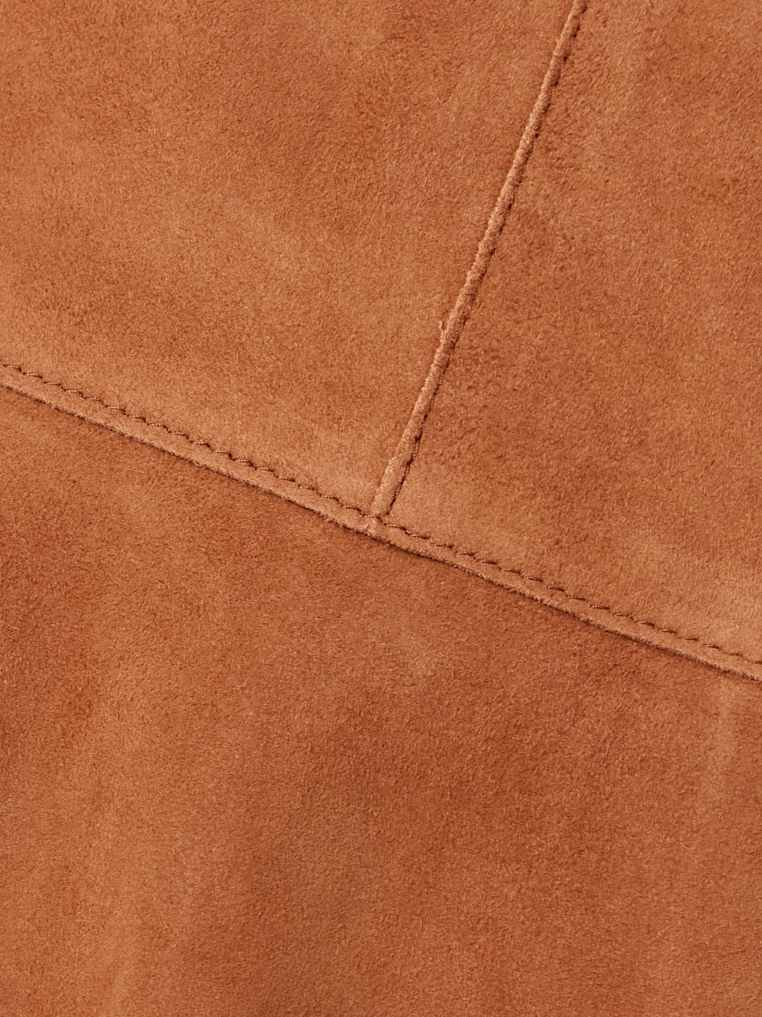 Dilara pleated suede mini skirt Brown - 4
