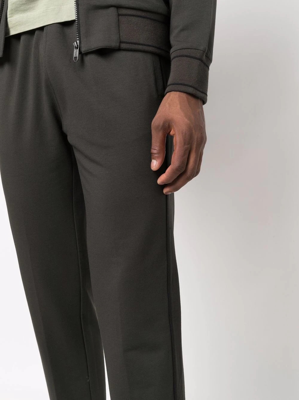 elasticated tapered track pants - 5