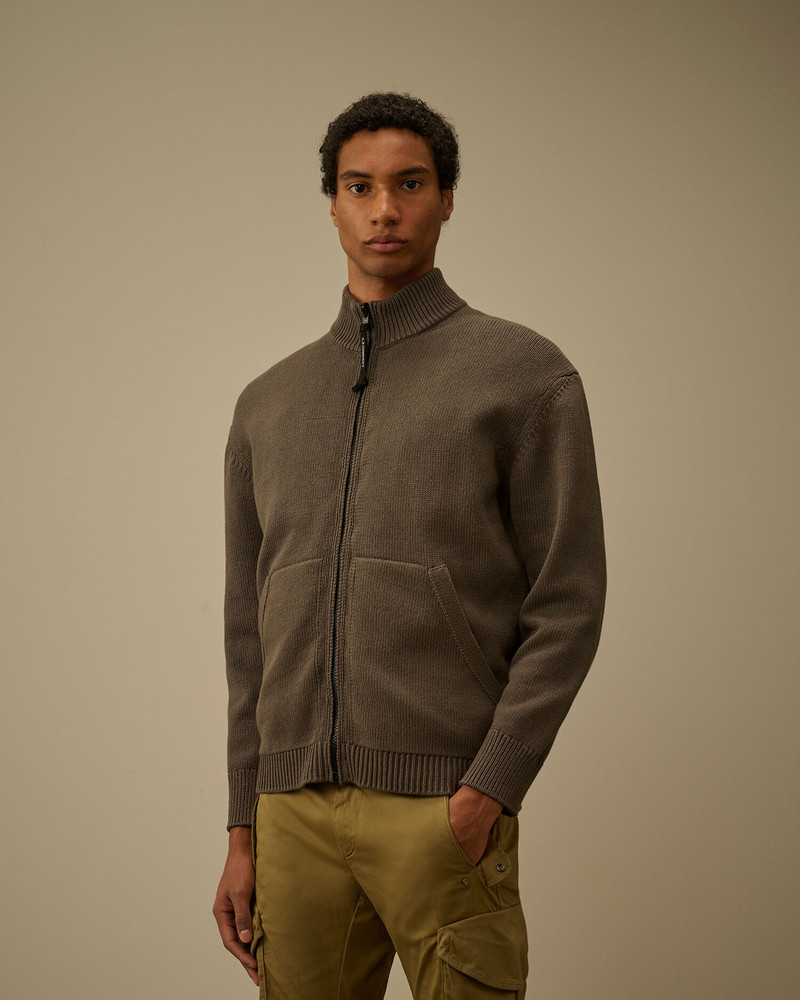Cotton Mixed Zipped Cardigan 3