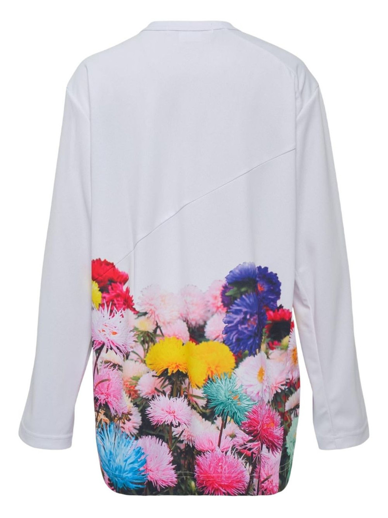 Comme des Garçons Comme des Garçons long-sleeved floral-print jersey outlook