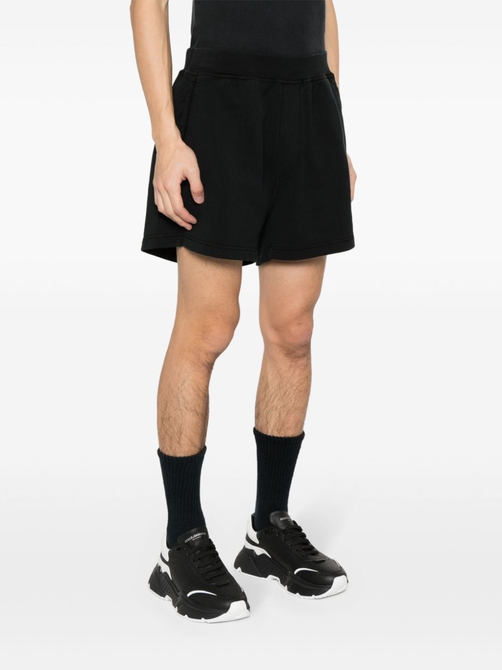logo-print track shorts - 3