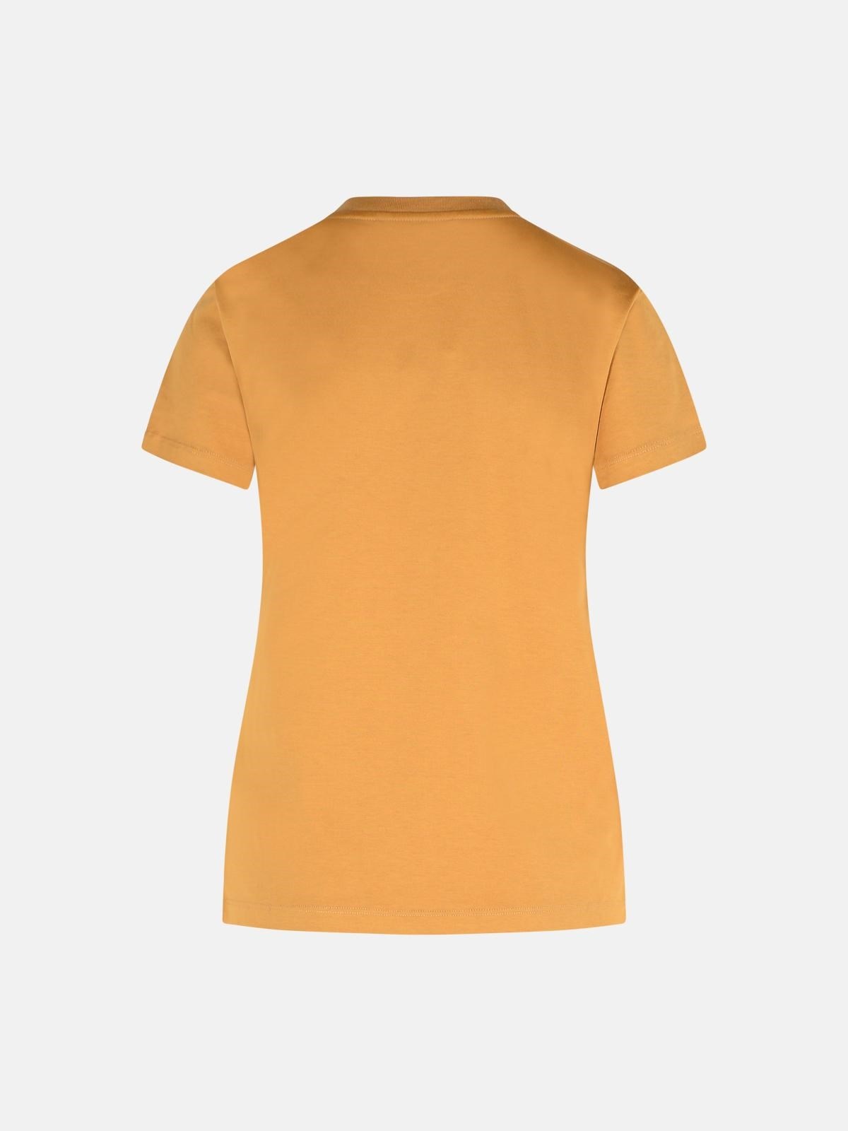 'PAPAIA' CAMEL COTTON T-SHIRT - 3