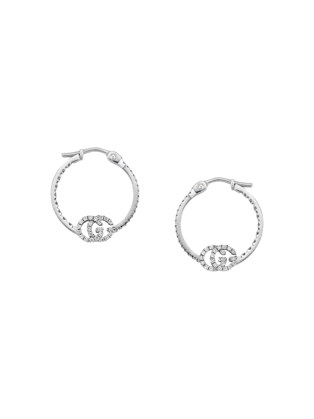 GG Running earrings with diamonds - 1