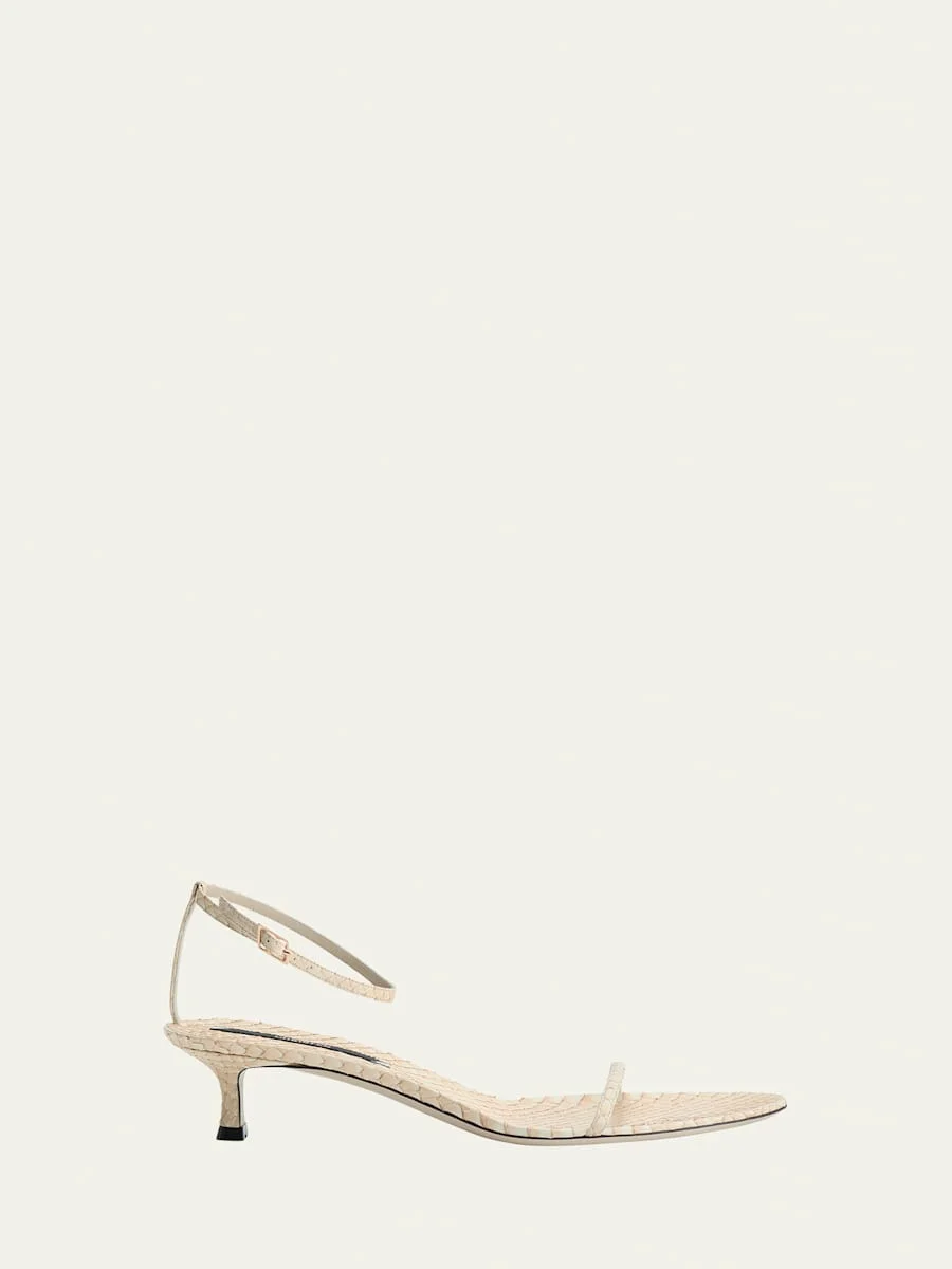 Python Ankle-Strap Sandals - 1