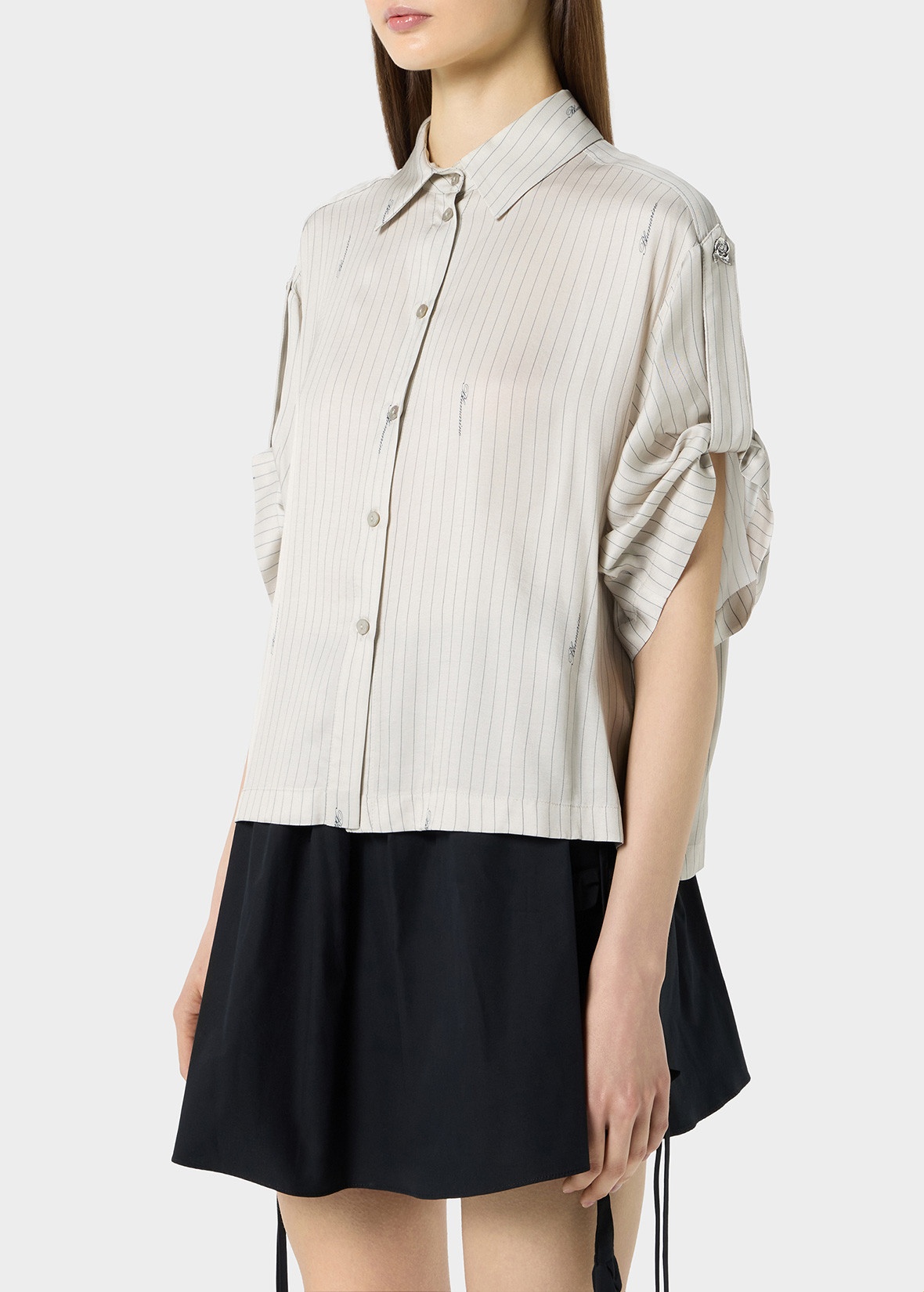 CREPE SHIRT WITH LOGO - 5