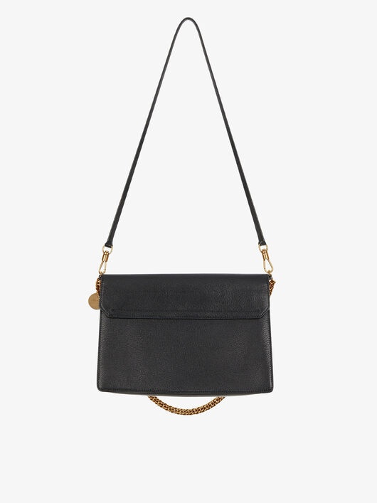 TWO-TONED MEDIUM GV3 BAG IN LEATHER AND SUEDE - 4