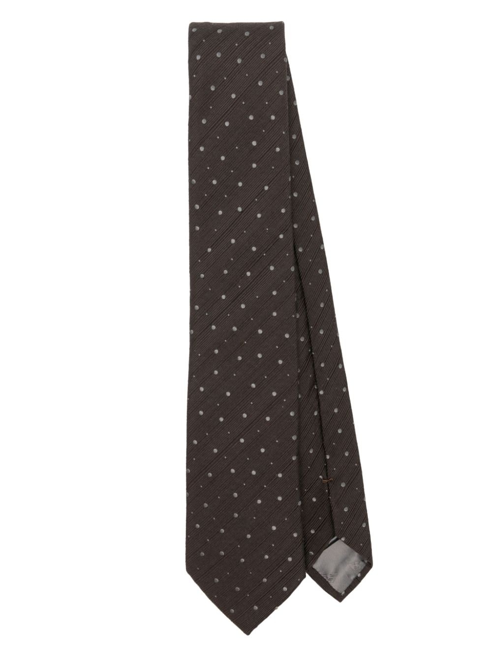 polka dot textured tie - 1