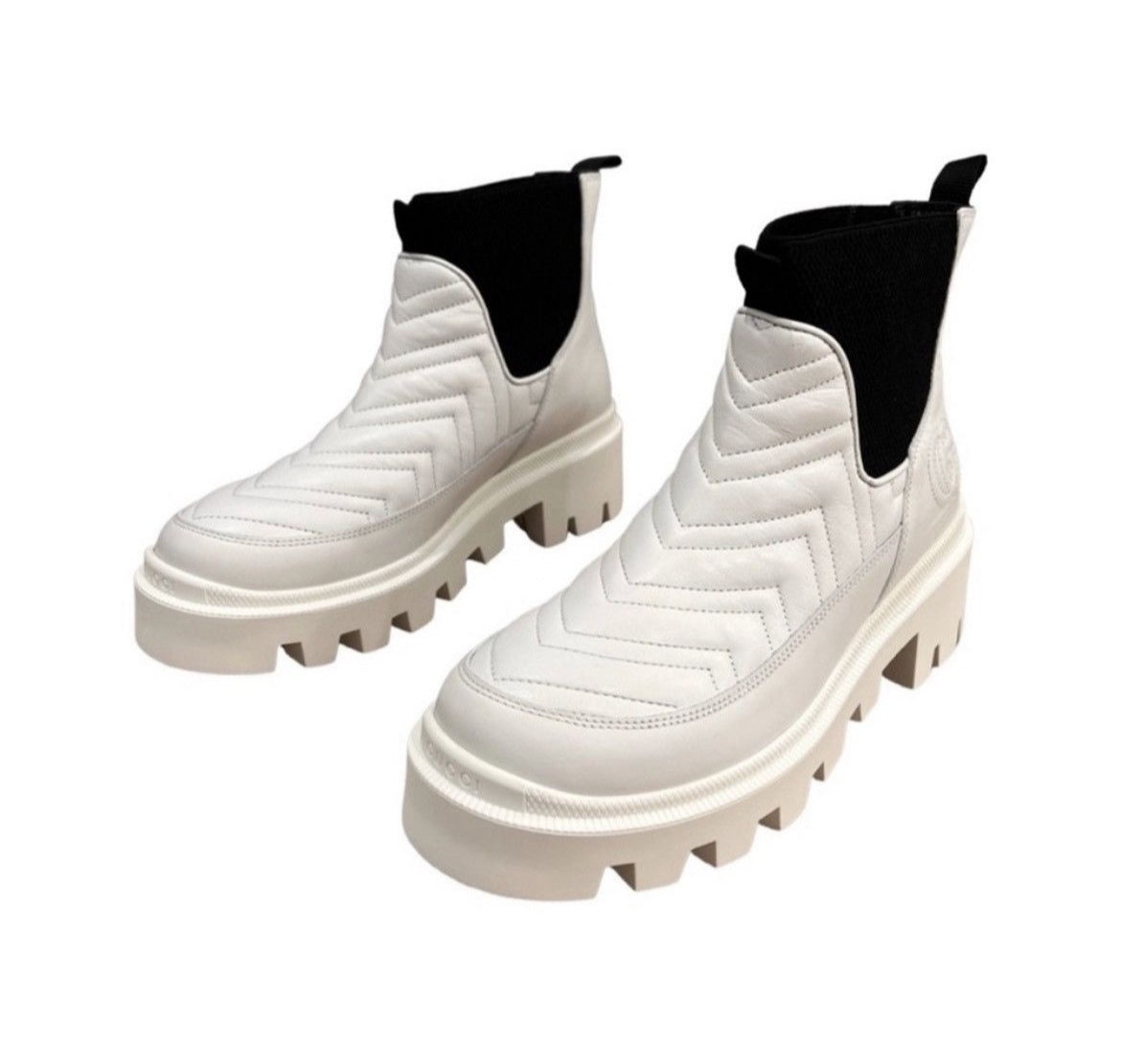 Gucci Marmont Double G Leather Ankle Boots - 3