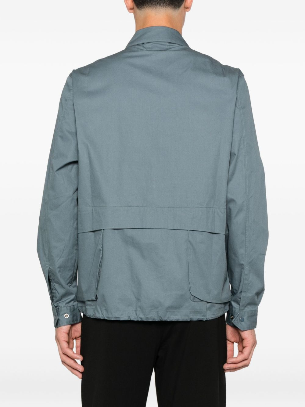 pocket zip-fastening jacket - 4