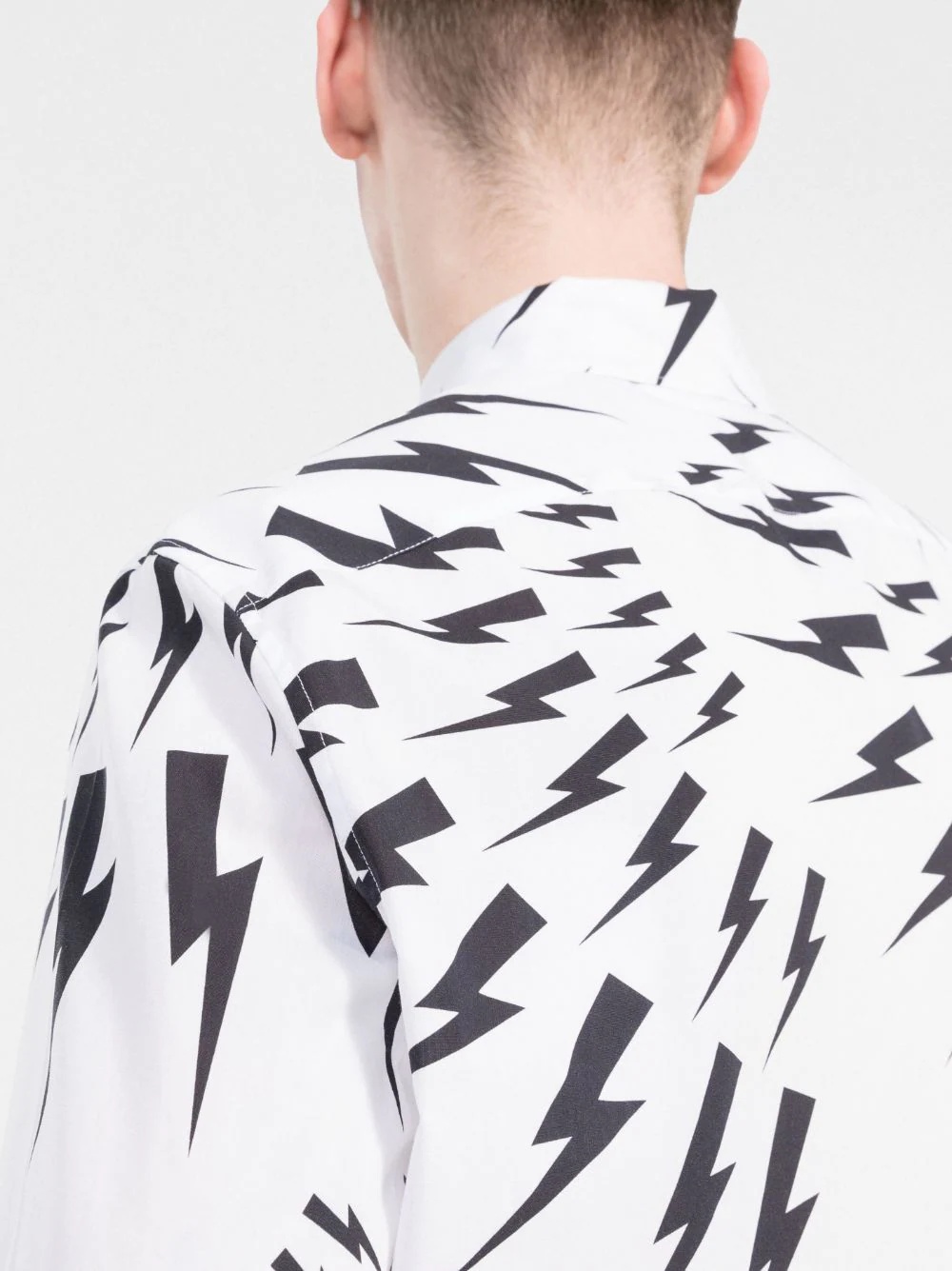 Thunderbolt-print cotton shirt - 5