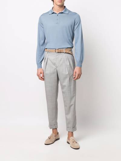 Brunello Cucinelli long-sleeved polo shirt outlook