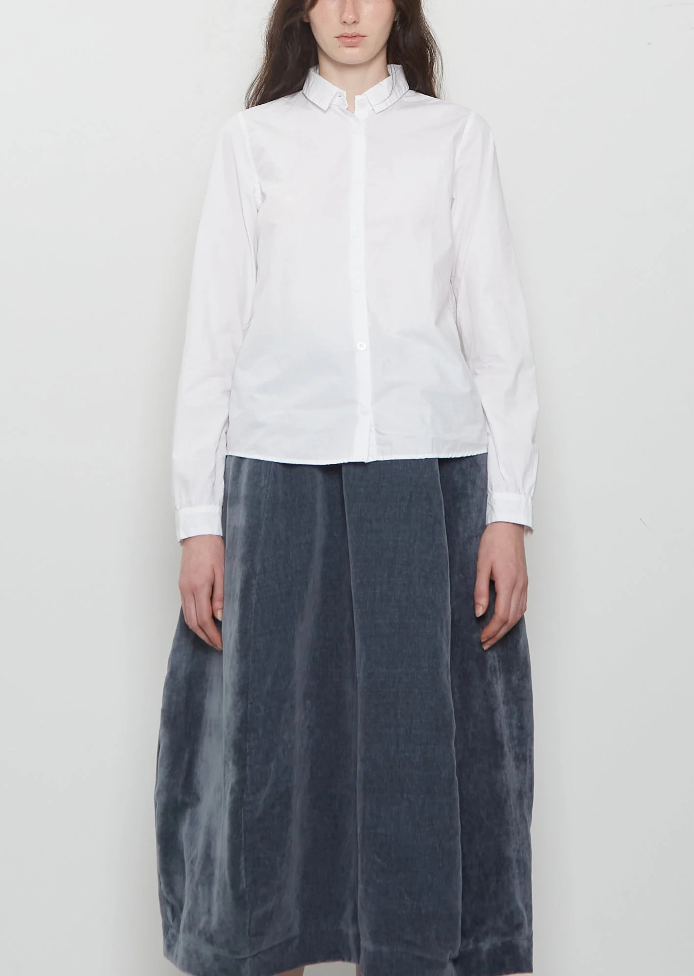 Tyrol Cotton Shirt — White - 1