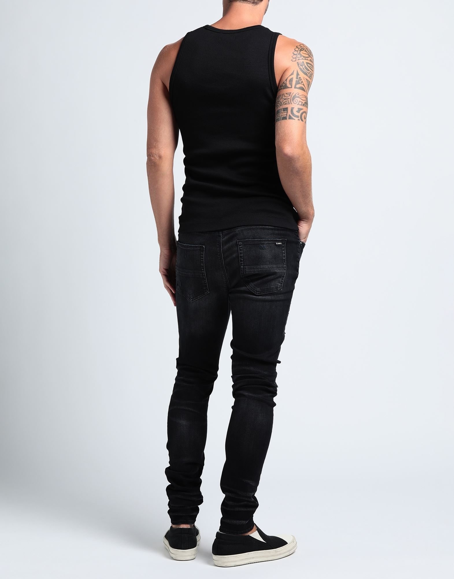 Black Men's Denim Pants - 3