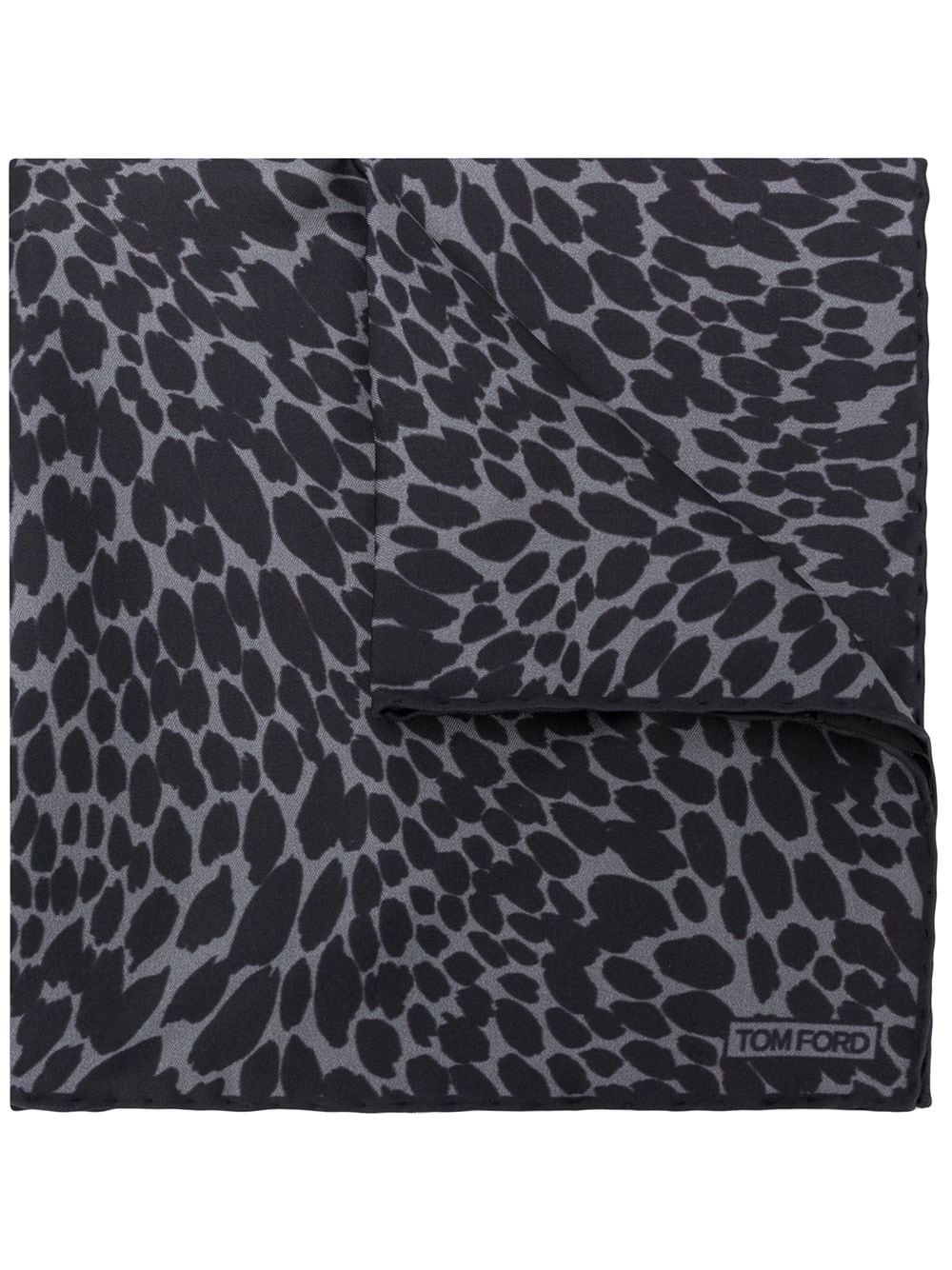 animal-print silk scarf - 1