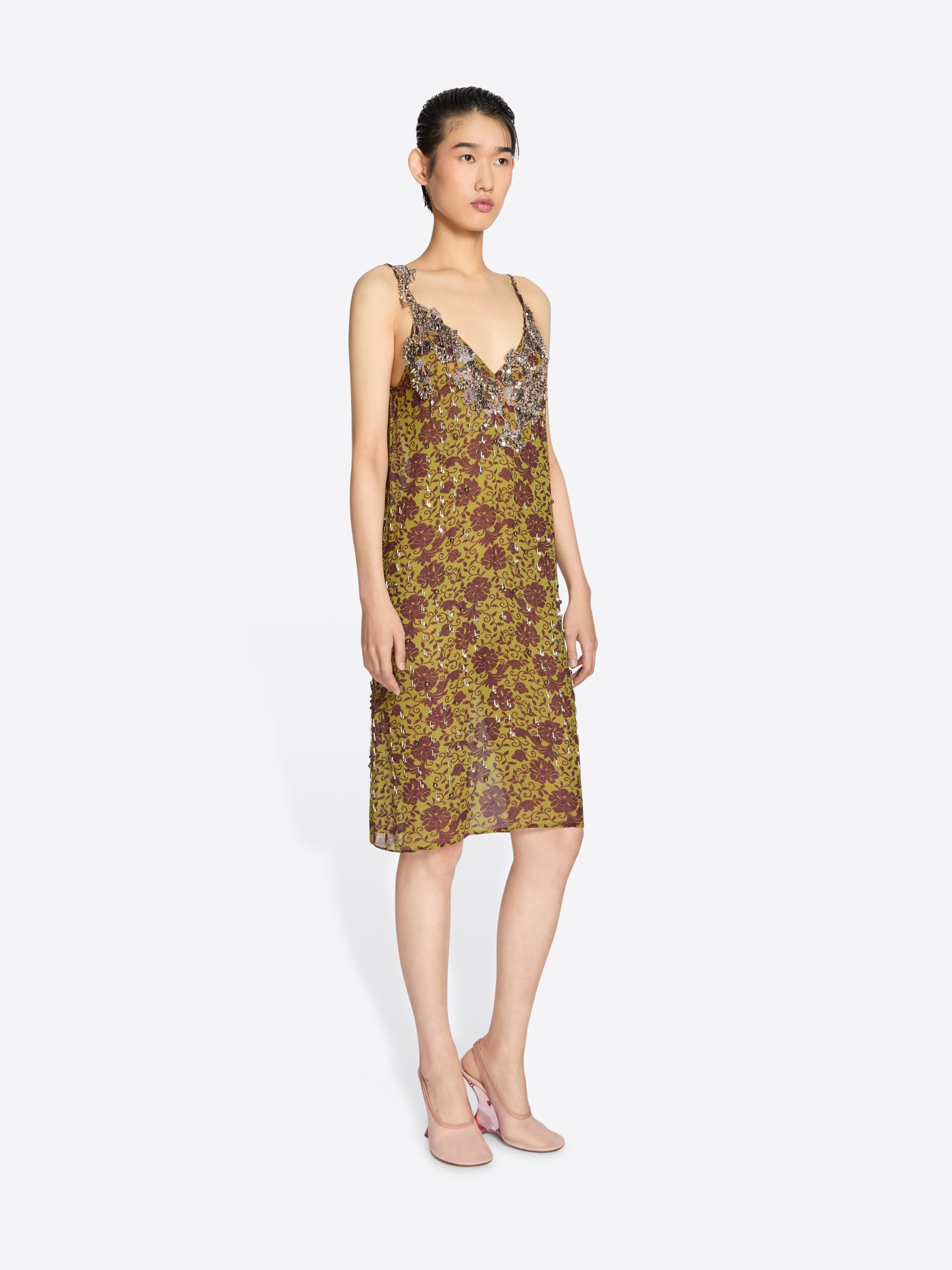 EMBELLISHED SLIP DRESS - 3