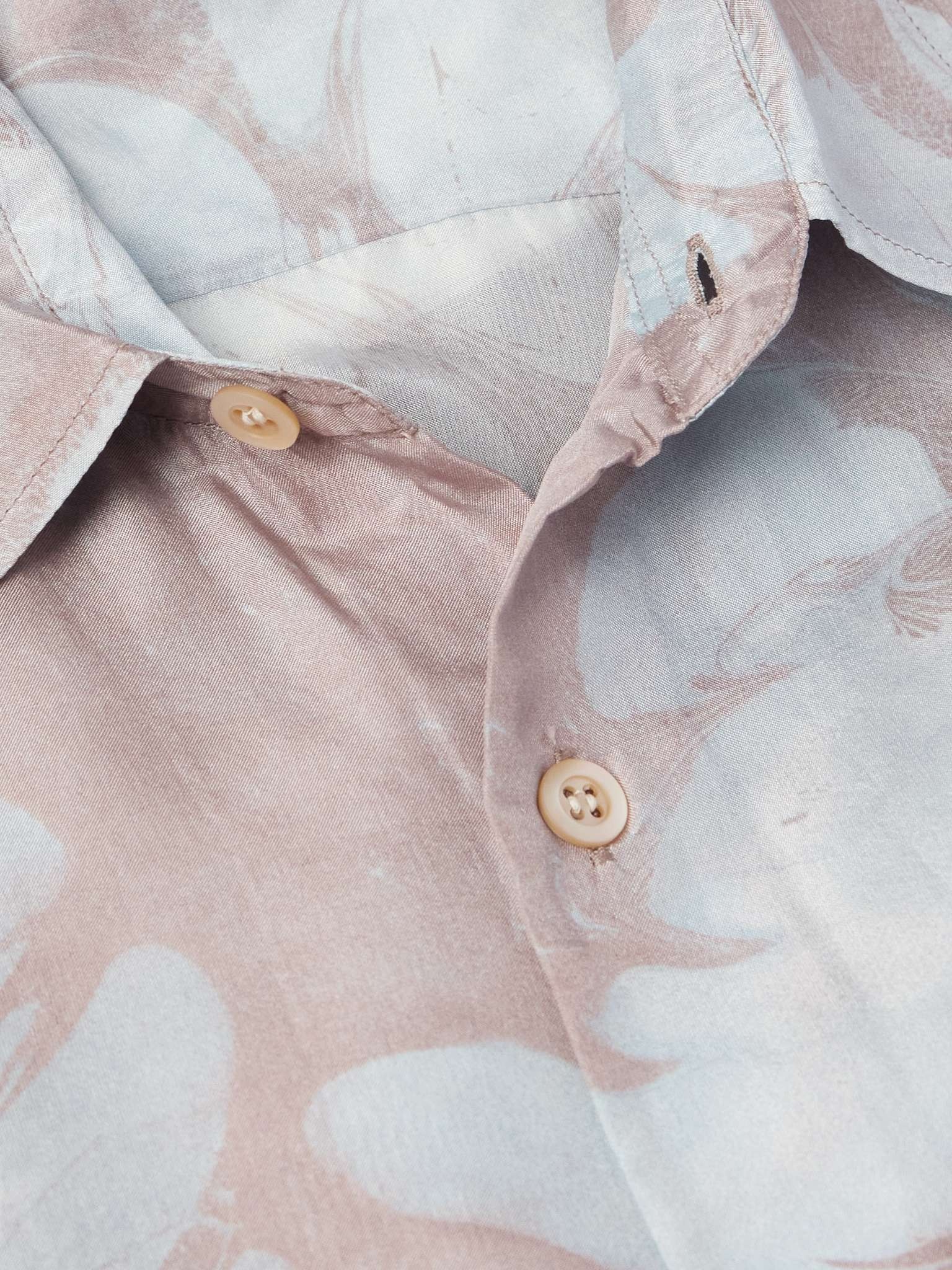 Floral-Print Silk Shirt - 4