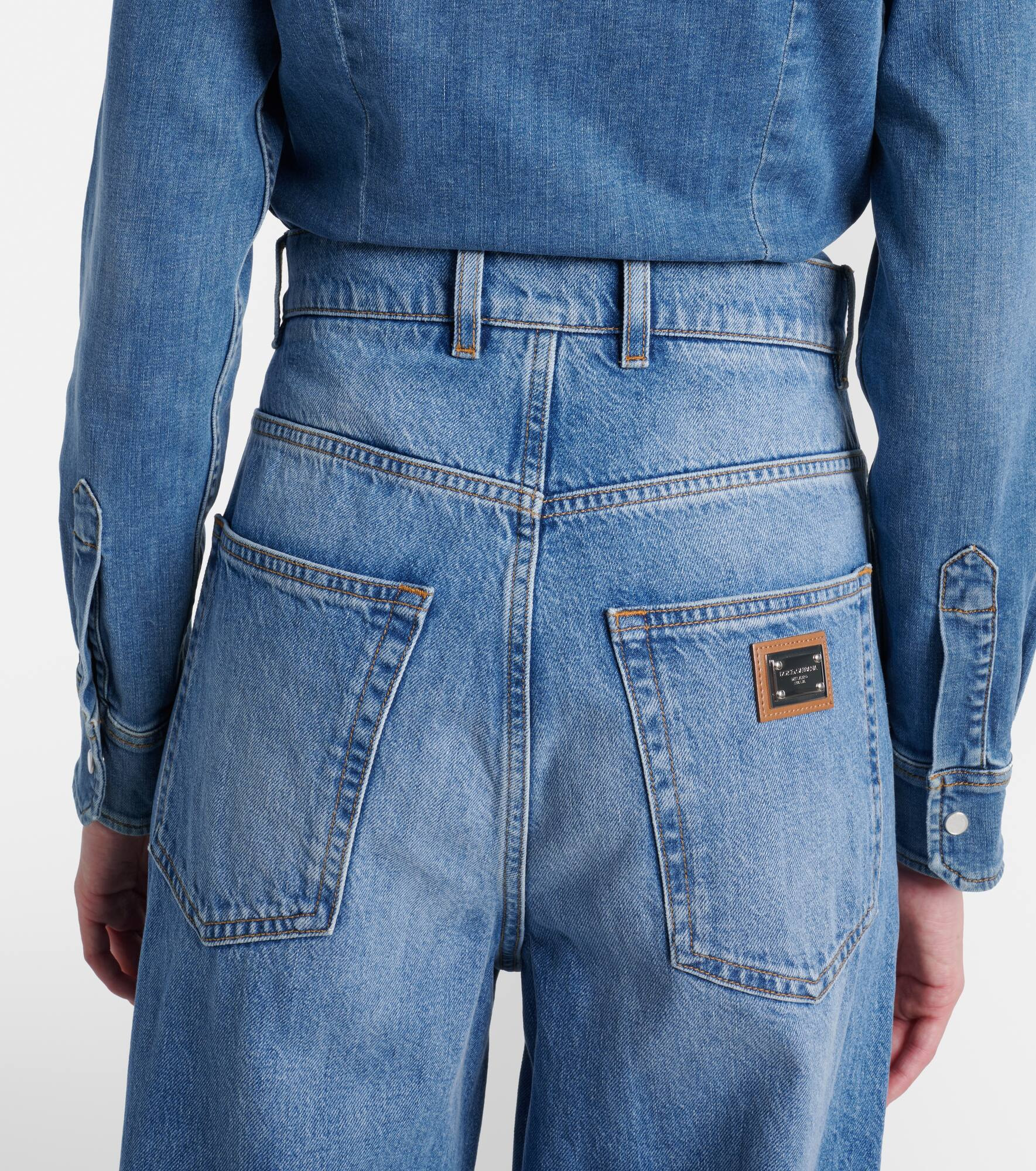 High-rise wide-leg jeans - 5