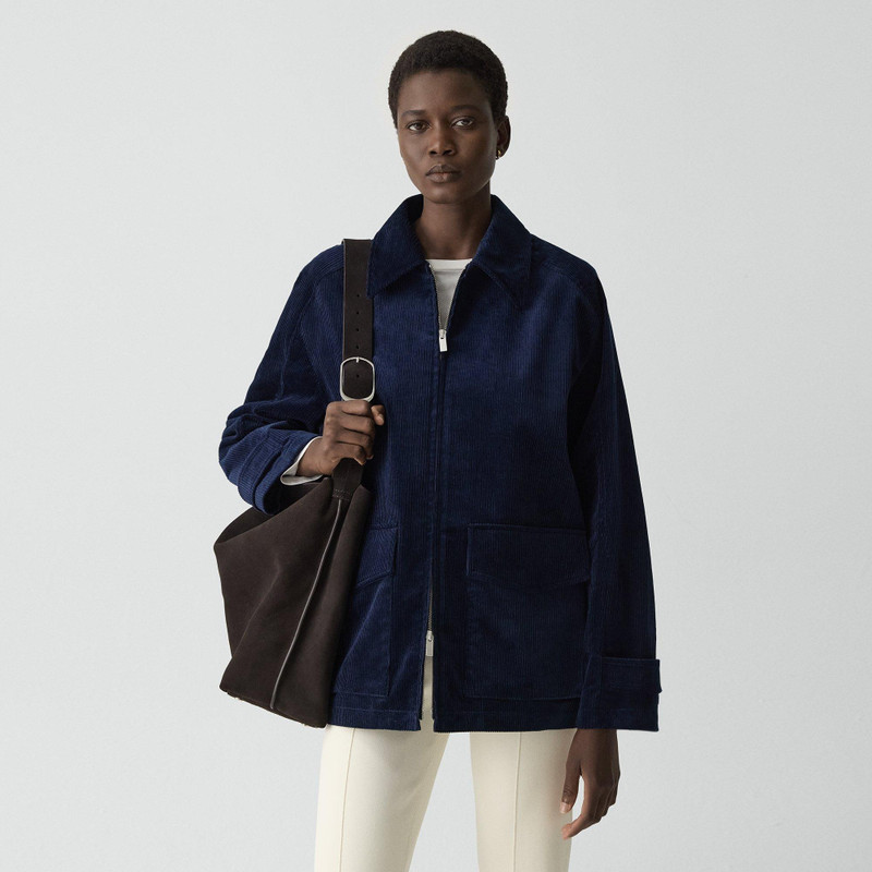 Straight Zip Jacket in Corduroy 2
