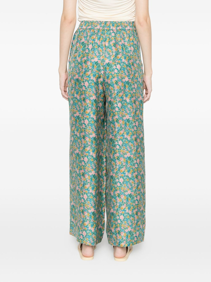 floral-printed palazzo pants 4