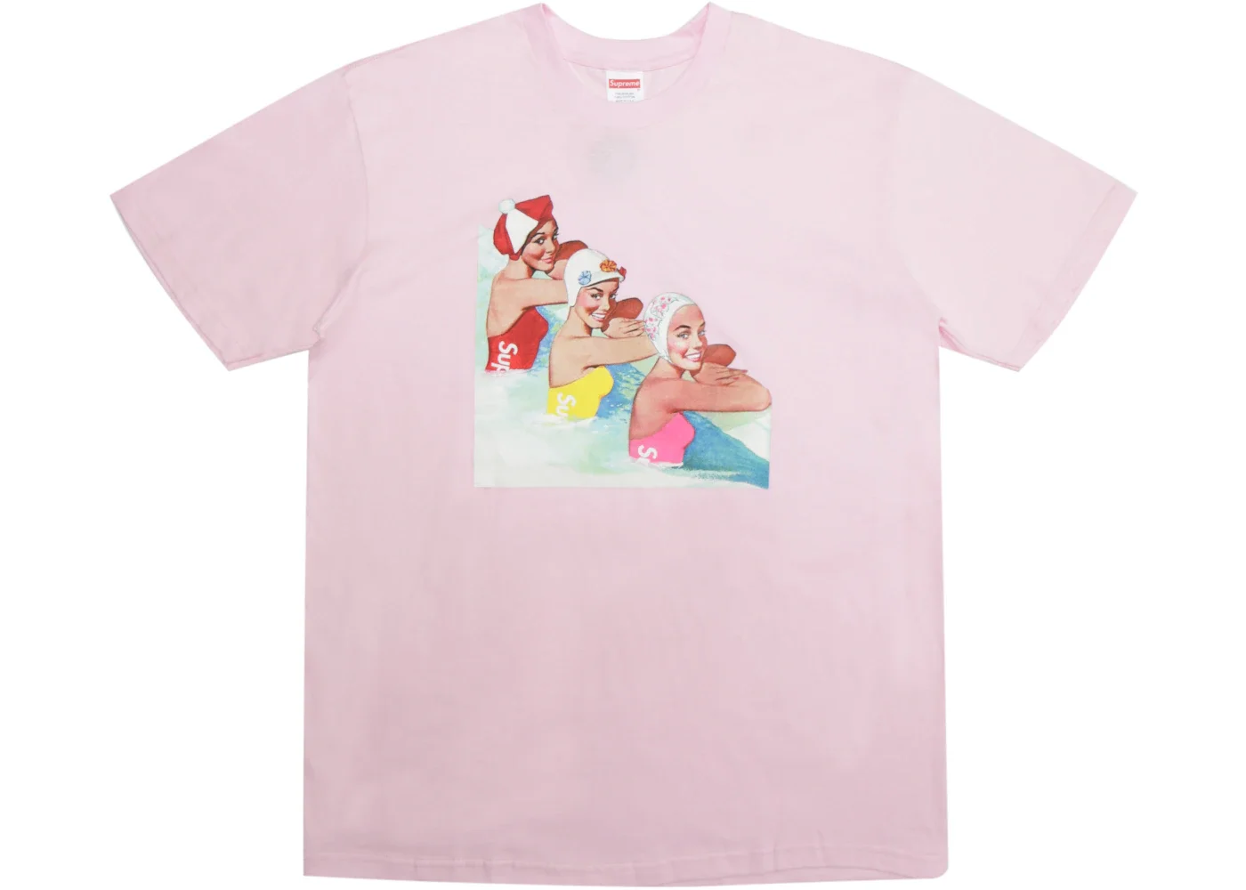 Supreme Swimmers Tee Light Pink - 1