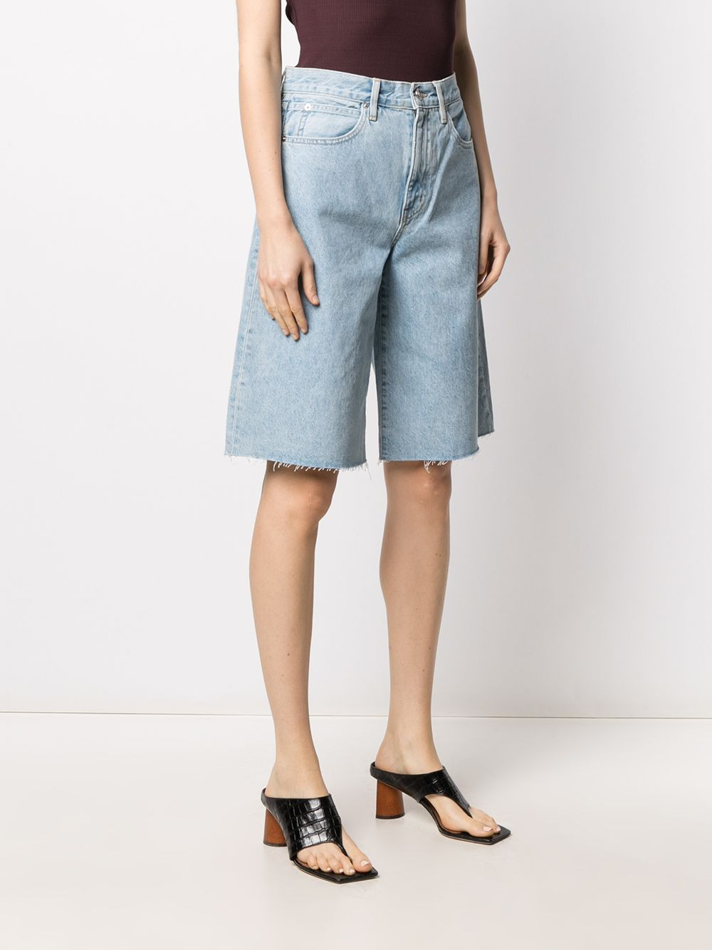 Grace knee-length denim shorts - 3