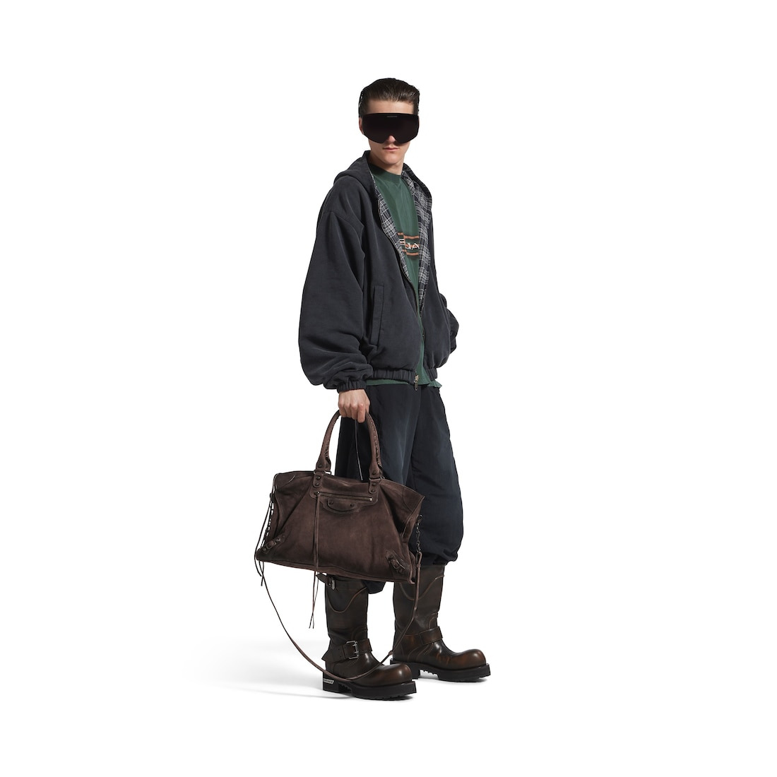 Men's Le City Bag Large in Light Espresso - 7