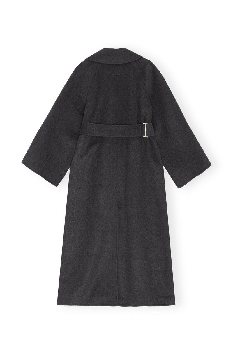 GANNI LONG WOOL COAT outlook