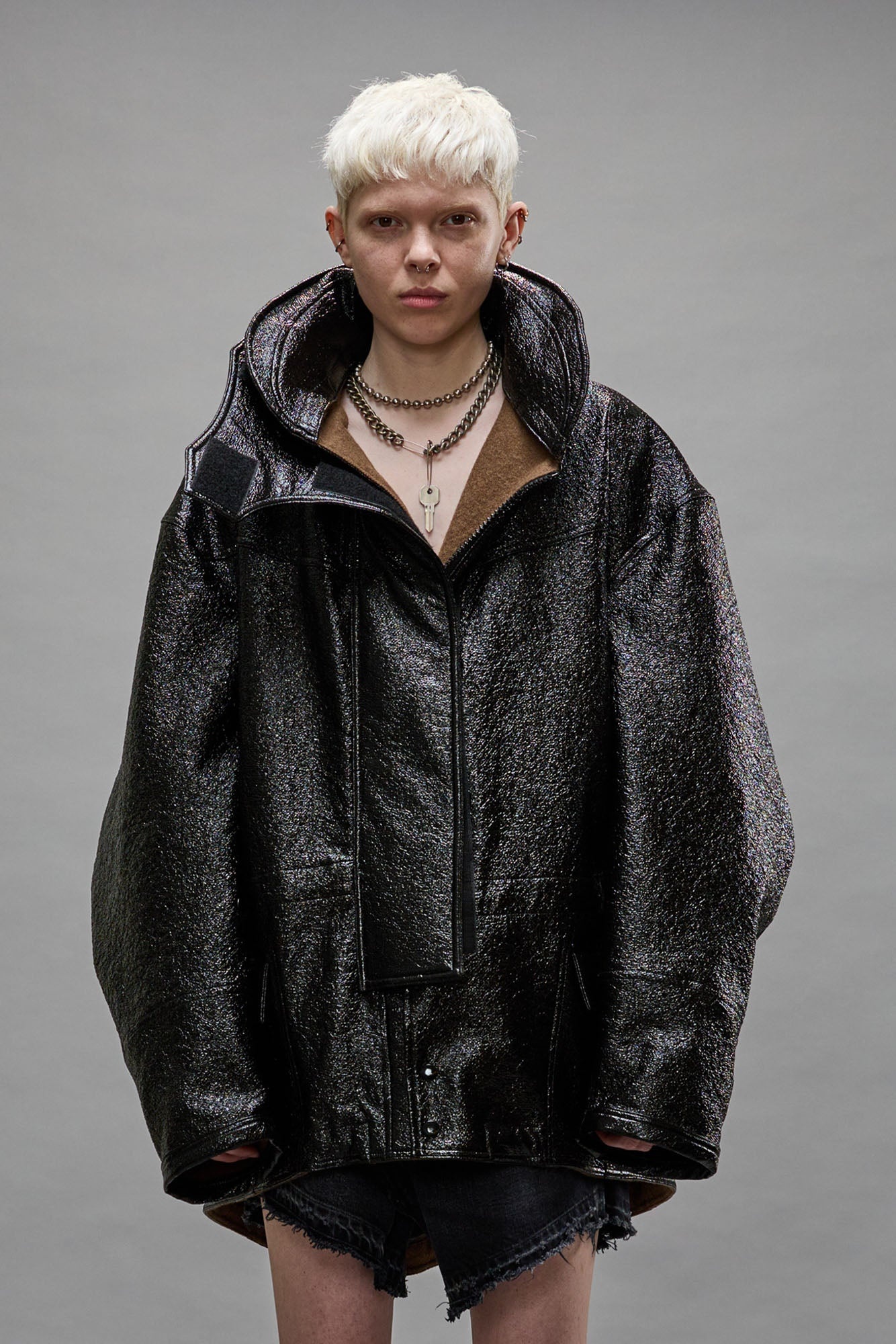 OVERSIZED PARKA - DARK SHINE - 5